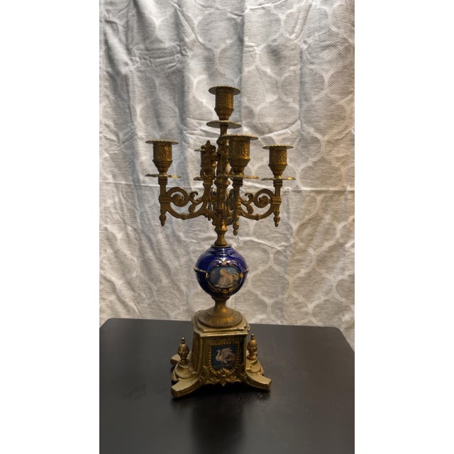 Imperial 3-Piece Clock Garniture Set. For Sale In Los Angeles - Image 6 of 12