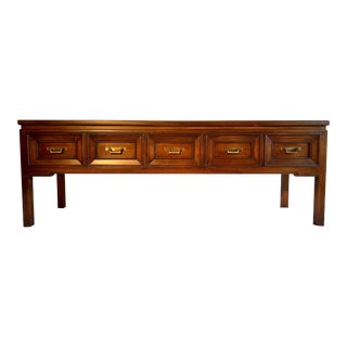 1960s Hekman Sofa Console Table For Sale