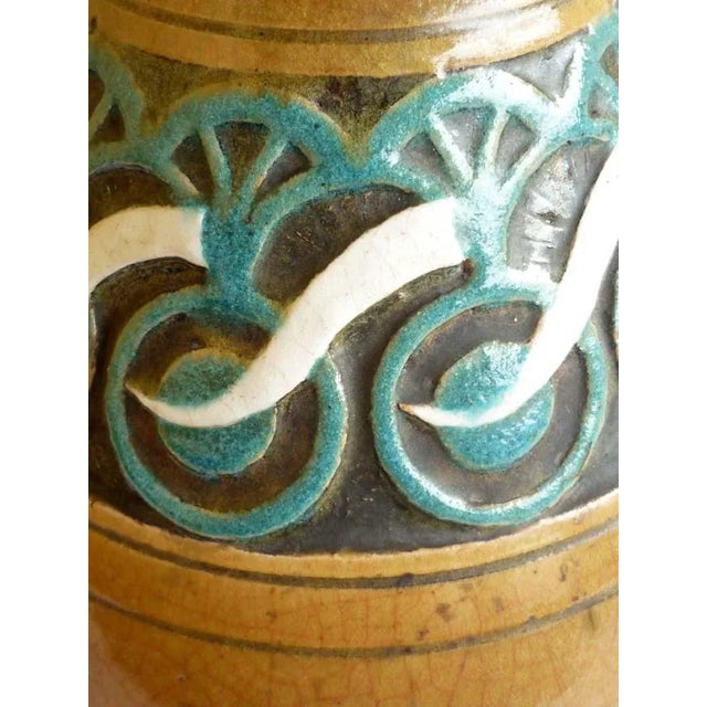 Art Nouveau French Ceramic Vase by Edmond Lachenal, 1920s For Sale - Image 3 of 8