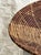 Mid 20th Century Vintage Round Rattan Coiled Boho Woven Basket For Sale - Image 4 of 6