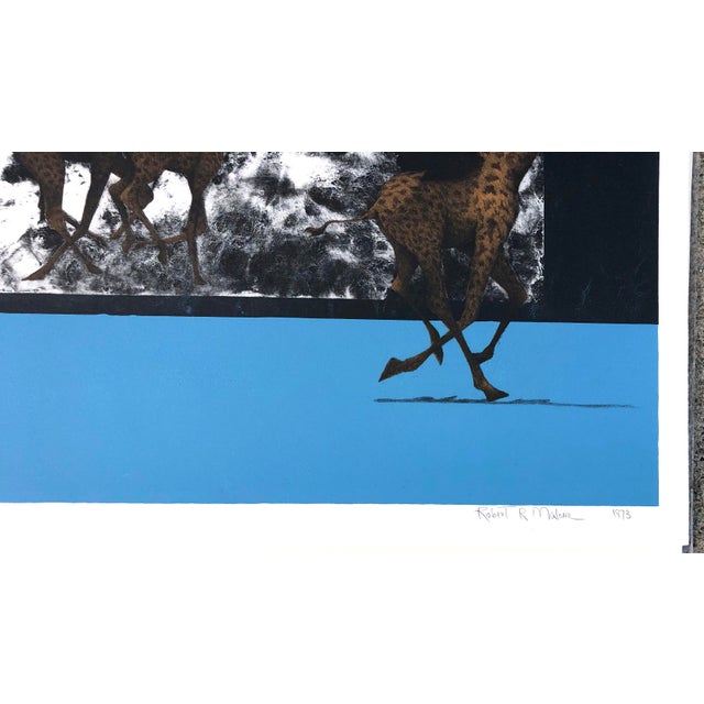 Paper Vintage Figurative Abstract Limited Edition Print "One in and Two Out" by Robert R. Malone For Sale - Image 7 of 8