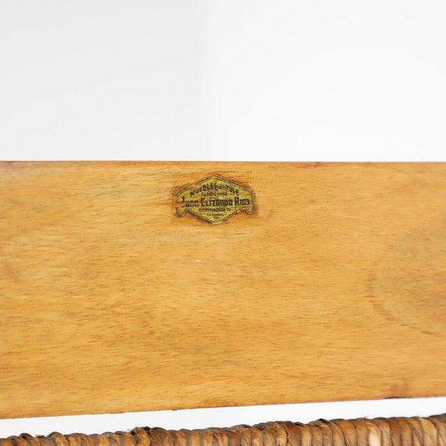 1960s Mexican Mid-Century Modern Woven Rocking Chairs - A Pair For Sale - Image 6 of 7