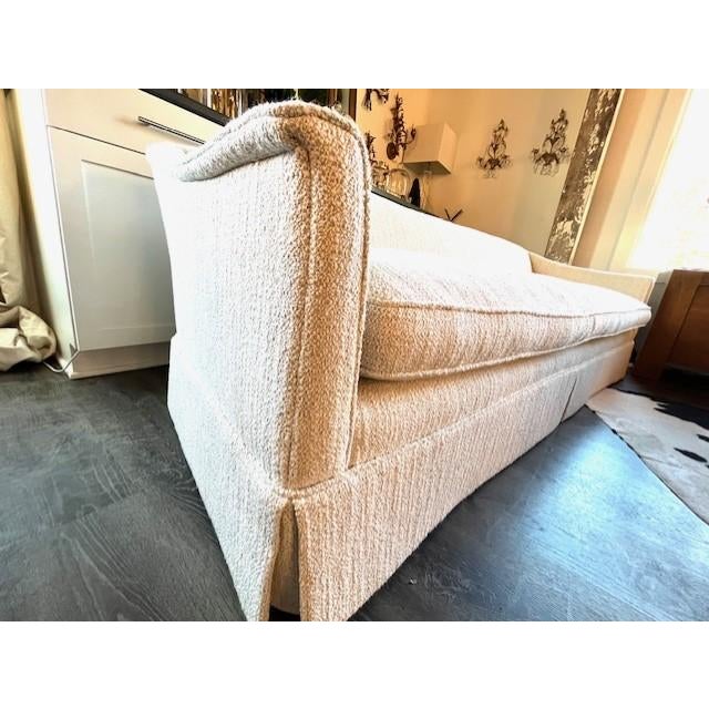 1960s Mid-Century Modern Sofa Upholstered in Boucle For Sale In New York - Image 6 of 9