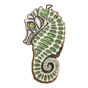 California Pottery Seahorse Sculpture, Victoria Littlejohn