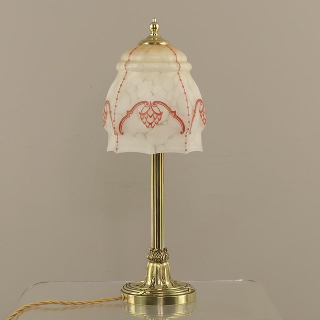 Metal English Ladies Table Lamp in Brass, 1900s For Sale - Image 7 of 14