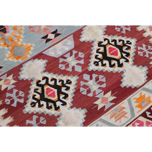 1970s Southwestern Style Geometric Turkish Kilim Rug For Sale - Image 4 of 7