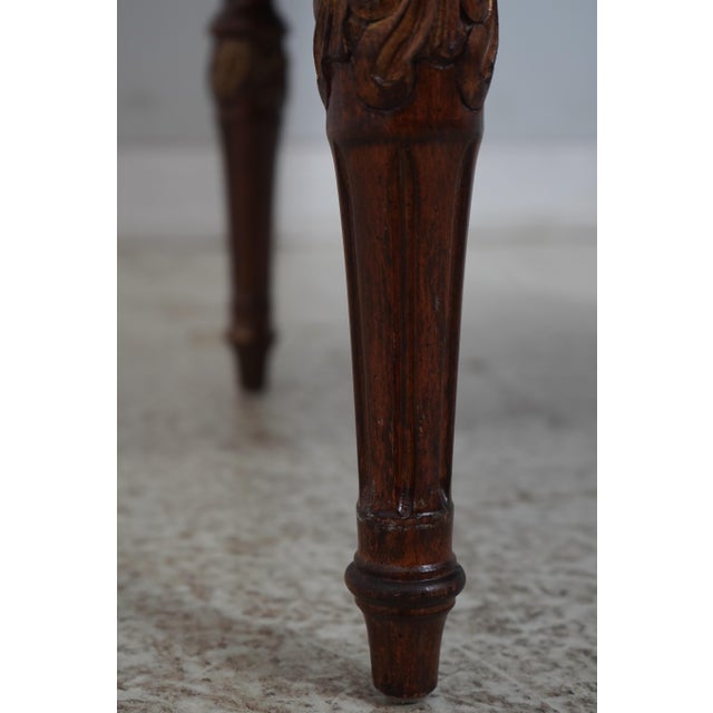 Wood Pair of Louis XVI Style Gilded Wood Armchairs For Sale - Image 7 of 18