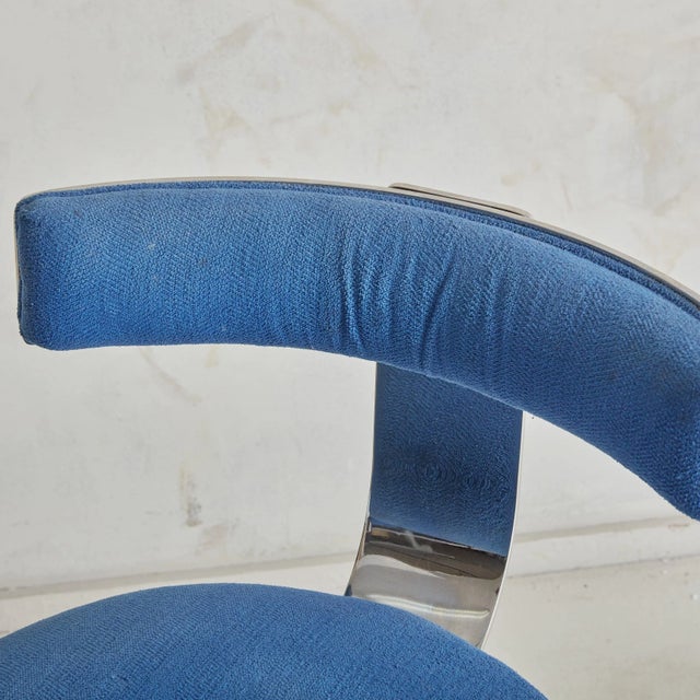 Metal Design for Leisure Stools - A Pair For Sale - Image 7 of 10