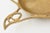 1950s Vintage Mid Century Modern Abstract Sculptural Brass Bird Bowl Hand Hammered Hand Wrought For Sale - Image 5 of 10