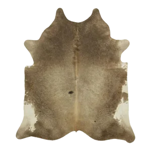 Rug & Kilim’s Extra Large Cowhide Rug in Beige-Brown and Cream Tones