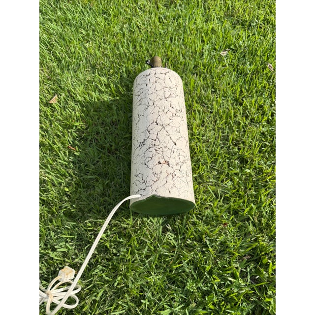 Vintage Curtis Faux Plaster Botanical Table Lamp For Sale - Image 11 of 12