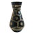 Mid Century Black West German Pottery Vase by Carstens For Sale