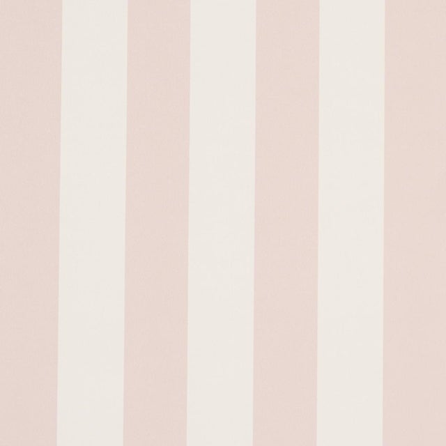 SAMPLE - Schumacher Emma Stripe Wallpaper In Petal For Sale