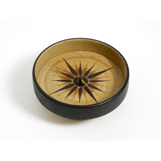 Ceramic Handmade Round Ceramic Wall Clock, 1970s For Sale - Image 7 of 18