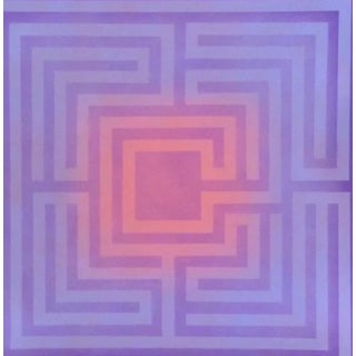 1970's Op-Art Silkscreen by Judith Azur For Sale