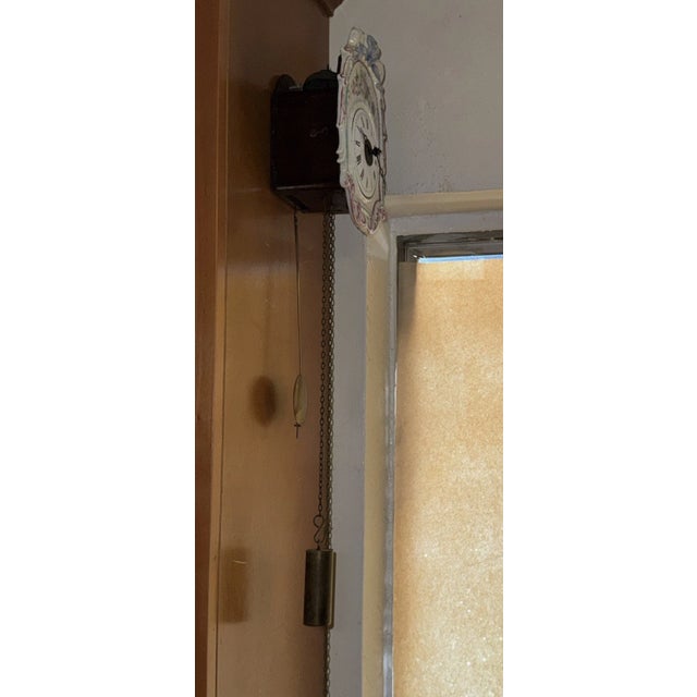 Victorian 19th Century German Black Forest Jockele Porcelain Wall Clock For Sale - Image 3 of 13