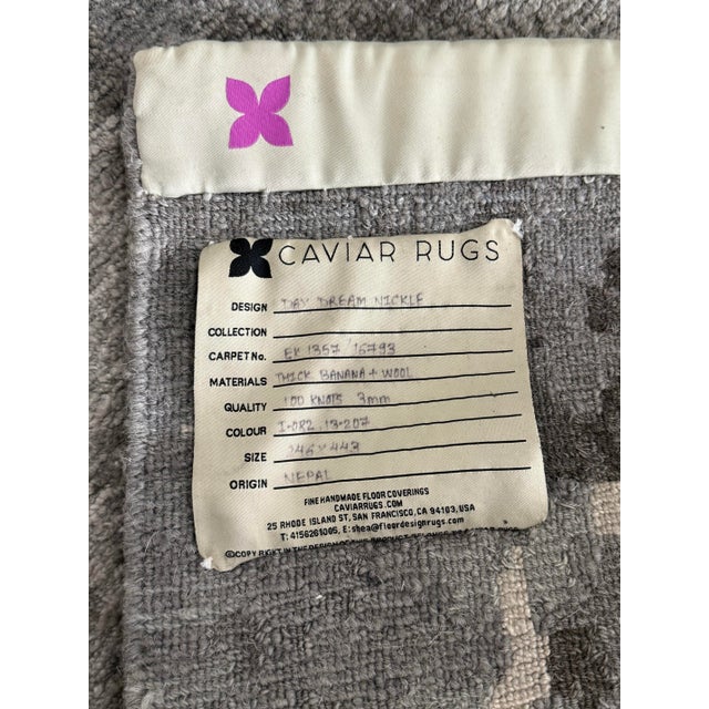 Transitional 8ft 2in × 14ft 5in Caviar "Day Dream Collection" Banana + Wool Area Rug For Sale - Image 3 of 12