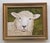 Realism Black Face Sheep Portrait English Traditional Impressionist White, Beige, Burnt Orange Original Oil Painting by Cleo Plowden For Sale - Image 3 of 10