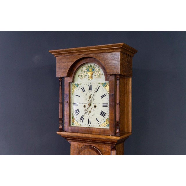 Antique English Grandfather Clock For Sale - Image 10 of 18