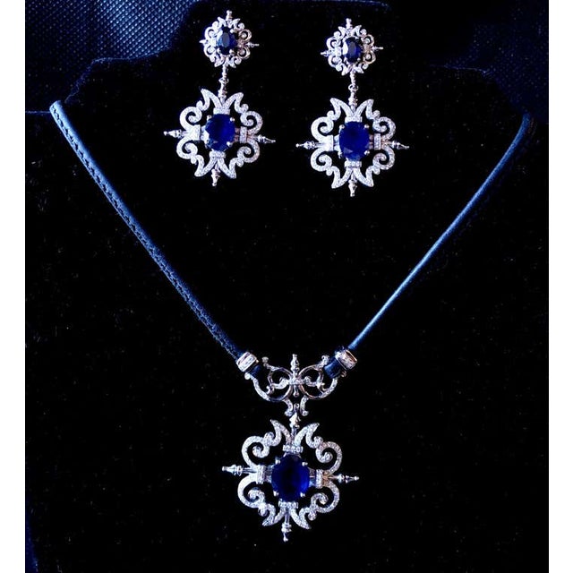 2010s 18 Karat Paul Morelli Pave Garden Gate Double Dangle Earring For Sale - Image 5 of 12