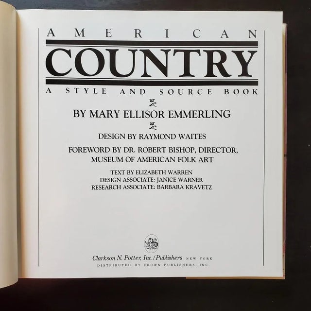 Brick Red 1980s Vintage American Country: A Style & Source Book For Sale - Image 8 of 11