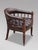 Wood Brown Leather and Mahogany Captain's Desk Armchair, 1860 For Sale - Image 7 of 11