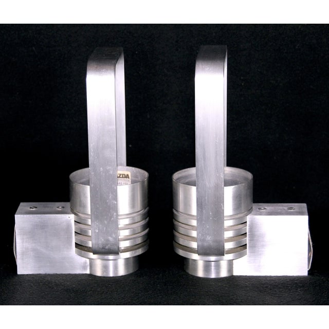 Mazda & Lita by Jacques Biny, Solid Aluminium Wall Lamps, Mid-Century France - a Pair For Sale - Image 10 of 10