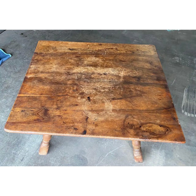 19th Century Swedish Oak Table With Drawer For Sale - Image 4 of 7