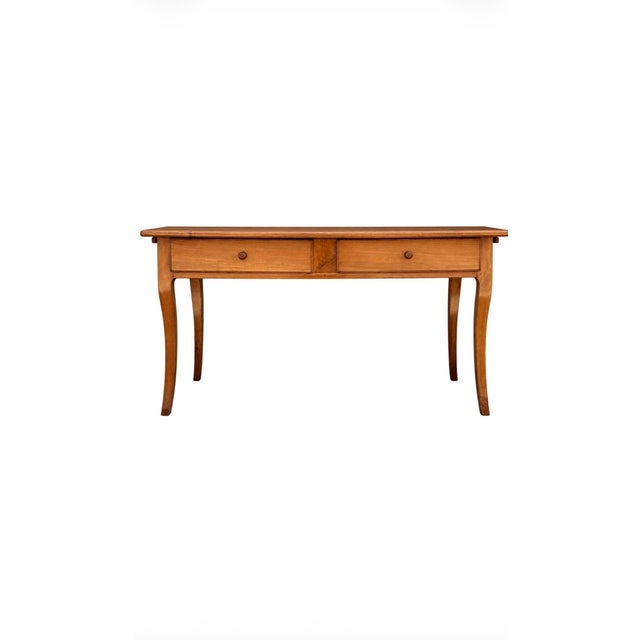 This simple yet elegant table / desk is made of beautiful solid European cherry wood. The bottom of each leg has been...