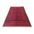 Good Quality Red and Navy Mushwani Andkhoy Hand-Woven Wool Rug - 6'8" X 10' For Sale