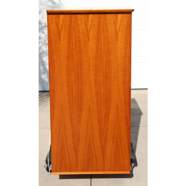 1990s Trak Mid-Century Modern Teak Hidden Office Armoire / Workstation Cabinet For Sale - Image 5 of 18
