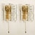 Set of 6 beautiful and elegant modern brass toned wall lights or sconces, manufactured by J.T. Kalmar Austria in the...