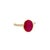 Natural Ruby Diamond Ring 6.75 14k Y Gold 4.38 TCW Certified For Sale - Image 4 of 18