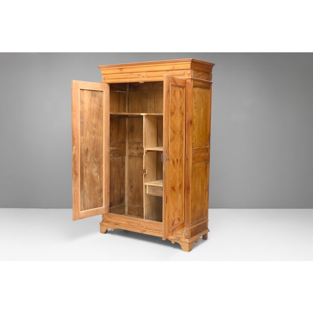 Armoire in Elm, 1890s For Sale - Image 3 of 11