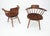 Pair of George Nakashima Captain's Dining Chairs in Walnut For Sale - Image 9 of 16