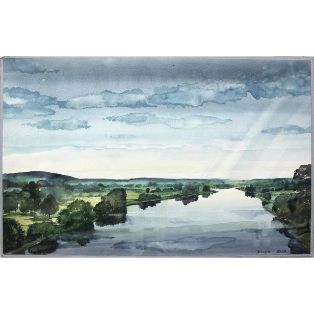 Paper Ludomir Slupeczanski, Narew, Watercolour on Paper For Sale - Image 7 of 7
