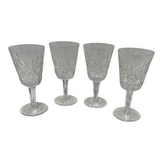 Late 20th Century Signed Waterford Lismore Wine Glasses- Set of 4 For Sale