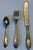 The silver-plated knife, fork & spoon was produced in 1939 by the Crown Silver Plate Company. This pre-WWII line in the...
