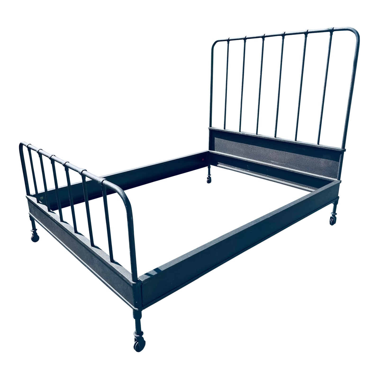 Restoration Hardware Iron Full Size Bed | Chairish