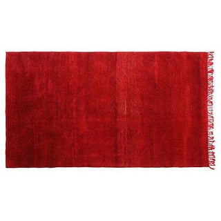 Moroccan Red Wool Rug - 10'5'' X 6' For Sale