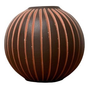 Mid-Century German Wormser Terra-Sigillata Pottery Vase, 1960s For Sale