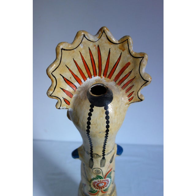 Large Traditional Tonala Ceramic Sculpture, Mexico, 1800s For Sale - Image 8 of 15