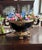 French Vintage French Style Jardeniere Black Porcelain and Bronze 23”x 9” For Sale - Image 3 of 12