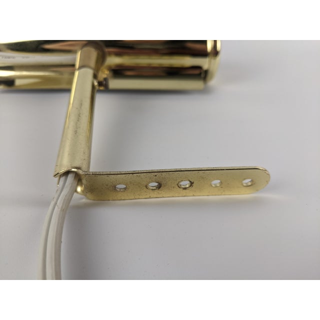 Vintage Angelo Lighting 7" Adjustable Picture Light – Polished Brass Finish For Sale - Image 4 of 5