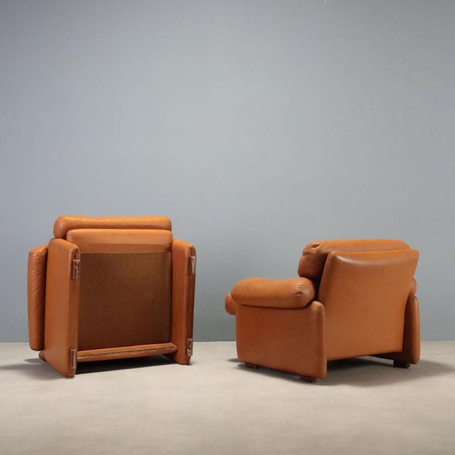 Coronado Lounge Chairs attributed to Tobia Scarpa for B&B Italia, Set of 2 For Sale - Image 9 of 10