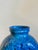 Mid-Century Modern Vintage Volcanic Glazed Pottery Vase in Mottled Turquoise For Sale - Image 3 of 5