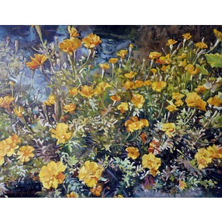 Oil Painting Marigold Varvarov Anatoly Viktorovich For Sale