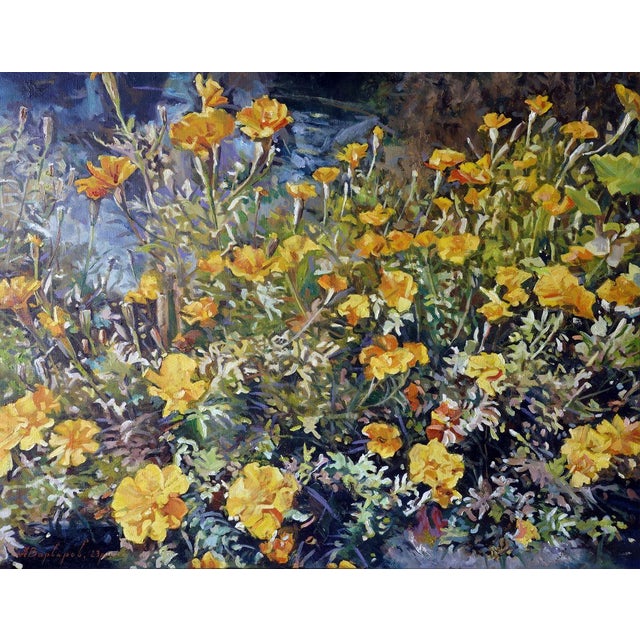 Oil Painting Marigold Varvarov Anatoly Viktorovich For Sale