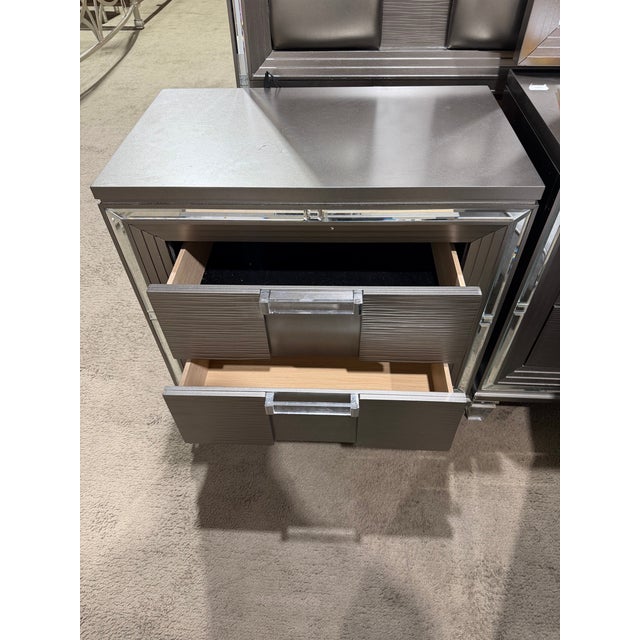 Wood Home Elegance "Tamsin" Nightstand For Sale - Image 7 of 7