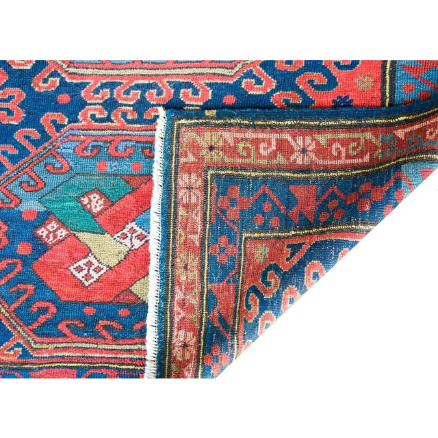 Early 20th Century Persian Kazak Rug For Sale - Image 4 of 15